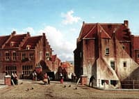 Kuilenburg: a Market Place with Figures, Culemborg