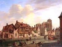 A Capriccio View of a Town in Summer