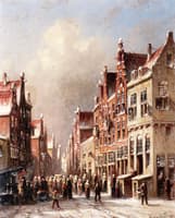 A Dutch Town in Winter