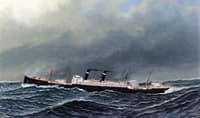 The Dutch Steamer Vaderland on a Choppy Sea