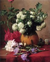 Lilacs in a Yellow Vase