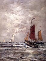 Bomschuiten in the Surf, Scheveningen