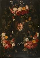Garland with Three Putti