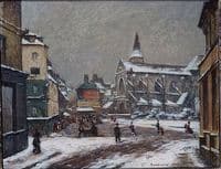 Eglise Saint Leu a Amiens with Snow