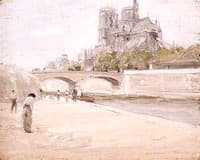 Notre Dame from the Banks of the Seine
