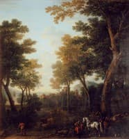 Wooded Landscape and Coastal Town