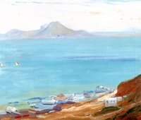 Hammam Lif, Bay of Tunis, Evening, from Sidi bu Said