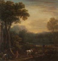A Classical Landscape with Animals