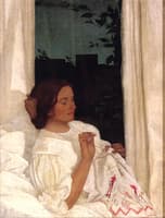The Window Seat, An Evening at Home