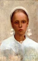 Portrait of a Breton Girl