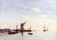 Thames Barges in the Estuary
