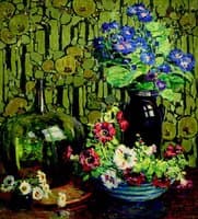 Still Life with Bacherlor Buttons