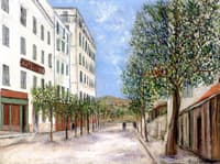 Street in Corte (Corse)