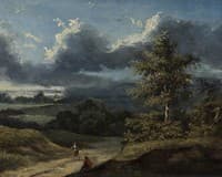 Landscape with a Lane and Figures