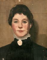 Portrait of a Woman in a Black Dress