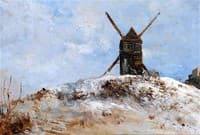 A Windmill, Snow Effect