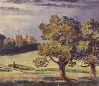 Dunster Castle and Park, from the South