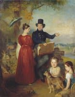 Self Portrait with Wife and Children