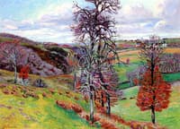 Landscape with Village in the Background
