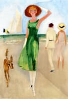 Elegant Woman with Hat