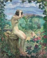 Nude by the Fountain