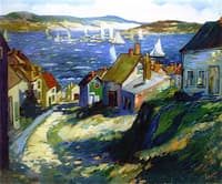 Sailboats in Harbor