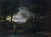 Landscape with Jacob Wrestling with the Angel (Night)