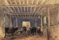 Cows and Calves in a Byre