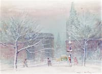 Washington Square in the Snow
