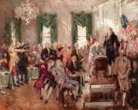 Study of Scene at the Signing of the Constitution of the United States