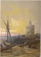 The Golden Tower, Seville, at Sunset