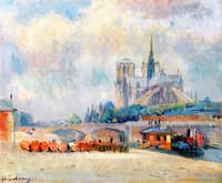 Paris, Notre-Dame and Quai de Seine
