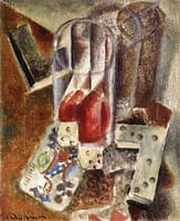 Still Life with Dominos and Cards