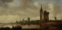 River Landscape with Boats
