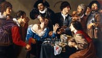 A Troupe of Travelling Performers, Including a Toothdrawer
