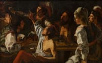 Card and Backgammon Players: Fight over Cards