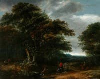 Landscape with a Stag Hunt