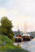 Barges on the Seine