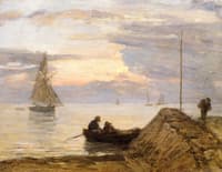Near Handler, Shore, Sunset