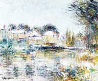 The Loing at Moret, the Effect of Snow