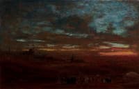 A View of Cairo at Sunset