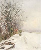 Banks of the Seine with Snow