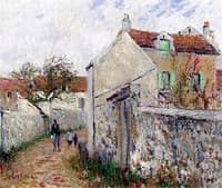 Street in Pissefontaine in Triel-sur-Seine (Yvelines)