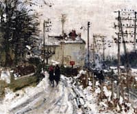 Street along the Railway at Veneux