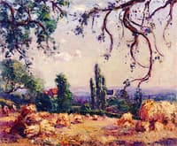 Landscape with Haystacks