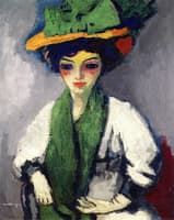 Woman in a Green Hat