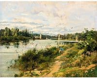Fishing near Villeneuve la Garonne, Paris