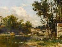 Washerwomen by Loing at Moret