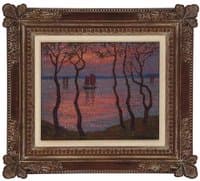 Sailboats at Sunset