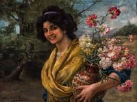 Woman with Flowers